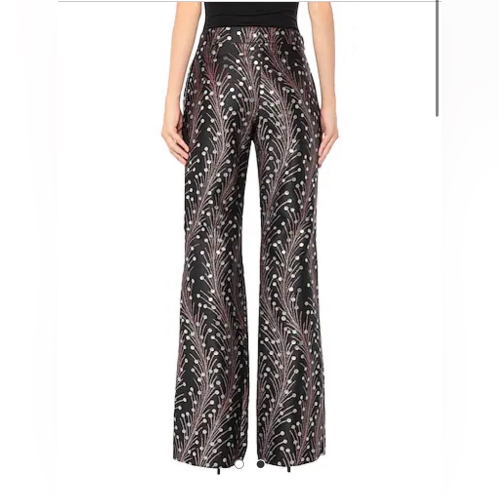 Marco de Vincenzo IT40 US4 black silver brocade pants NWT